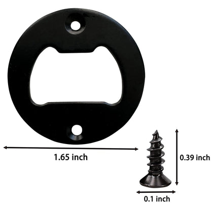 Bottle Opener Insert - 50 Sets Stainless Steel Inserts Kit 50 SETS, Black