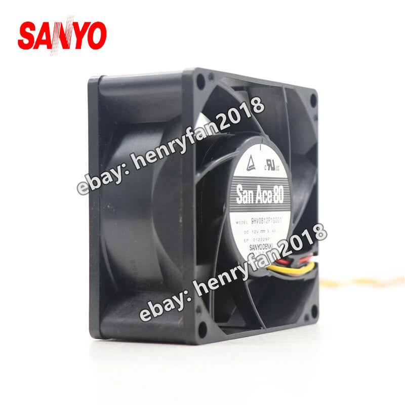 SANYO Denki 9GV1212P4G01 SanAce DC 12V 1.68A 120*120*25MM 4-Wire PWM Cooling Fan