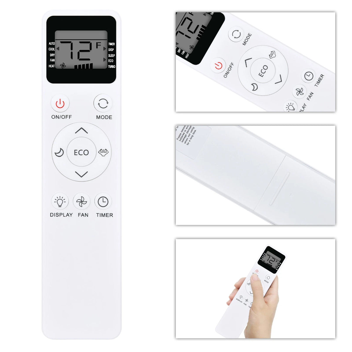 Remote Control For EQK Emerson Quiet Kool Window Air Conditioner EARC12RE1