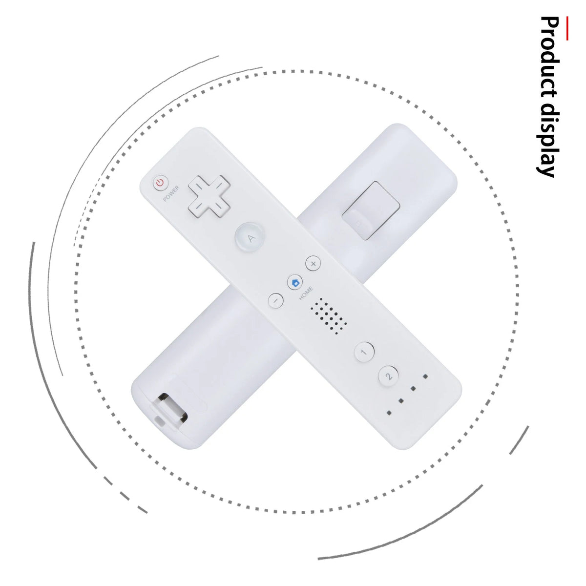 Remote Controller with Nunchuck, Compatible with Nintendo Wii/Wii U -White