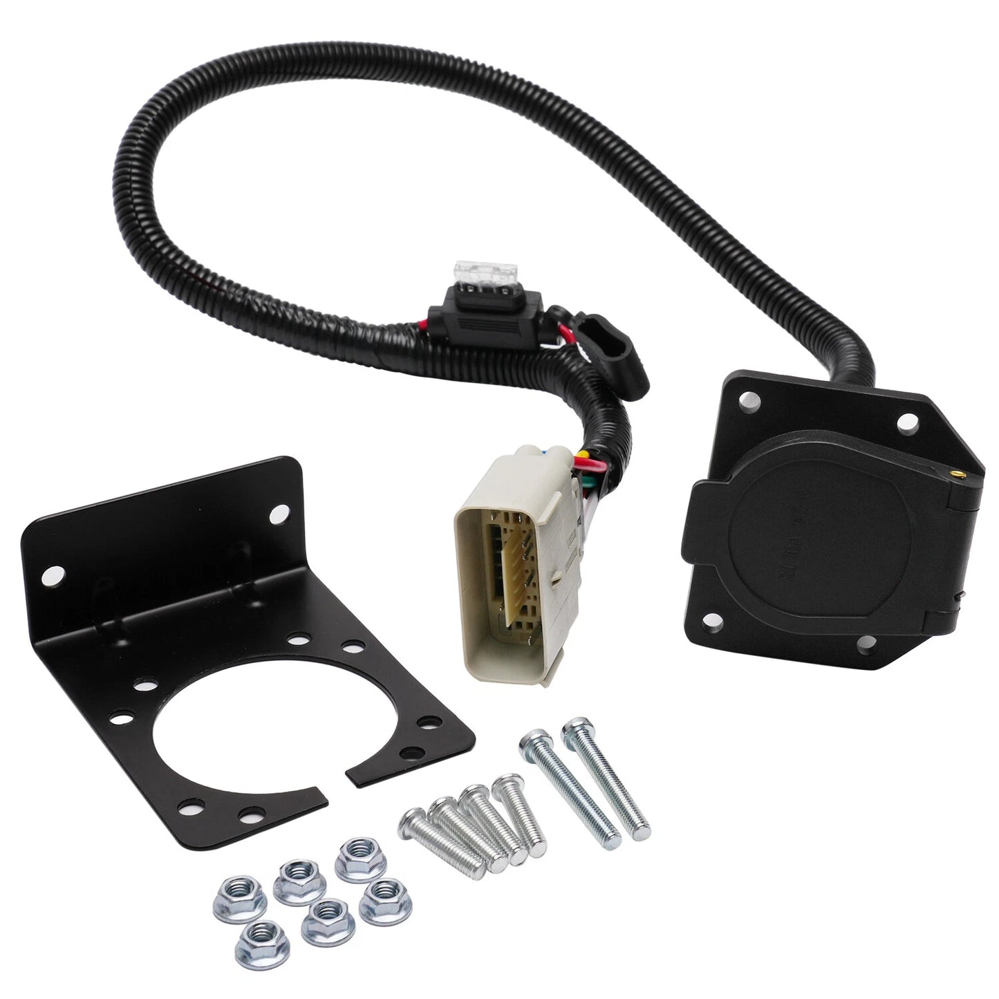 7 Way Trailer Hitch Tow Wiring Harness Mount Kit For Tesla Model Y 2020-2022