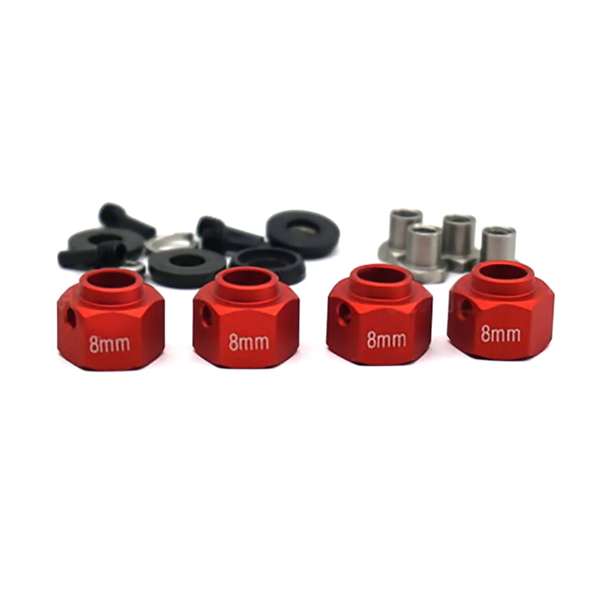 8mm Hex Wheel Hubs Adapter Widen Connector For Traxxas TRX-4 1/10 RC Crawler Cg
