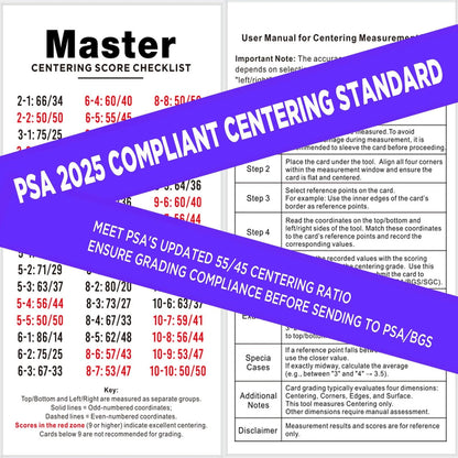 2025 Sports Cards Grading Kit - PSA/BGS Centering Tool with LED Magnifier,...