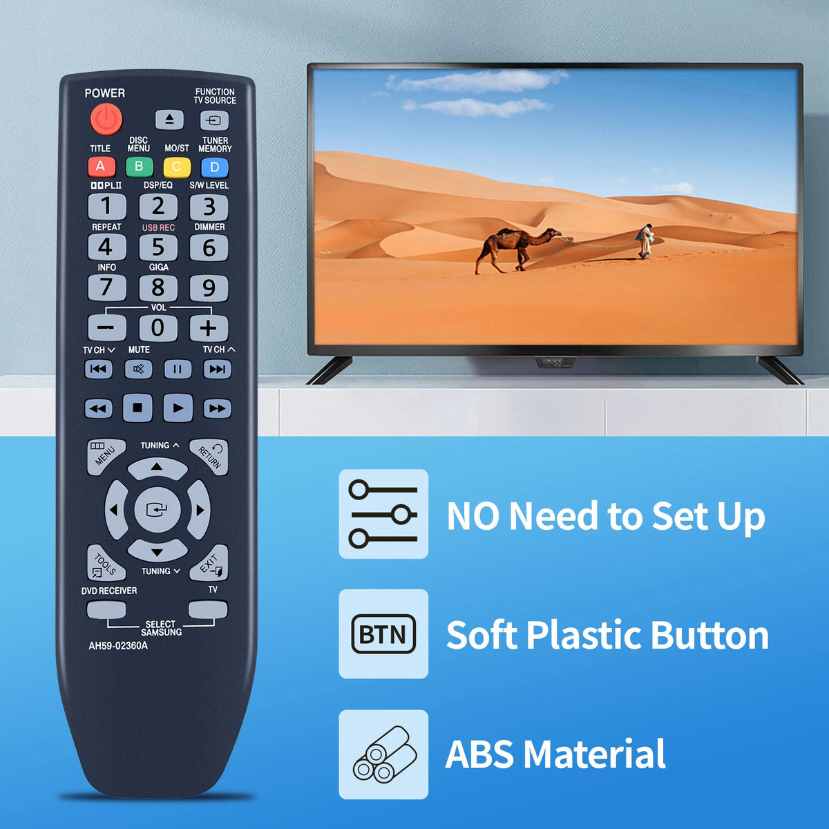 AH59-02360A Remote Control For Samsung AH59-02360A HT-D350 HT-D355 TV