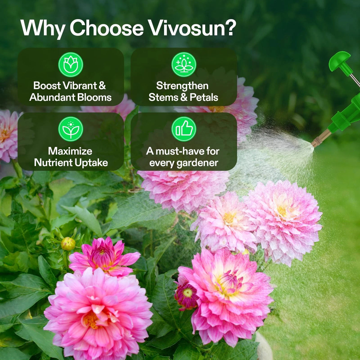 VIVOSUN Bloom Juice (0-6-4), Flowering Supplement Liquid Fertilizer 8 Ounce
