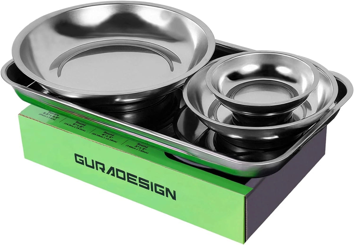 Magnetic Tray 4-Piece, Large Parts and Round Parts...