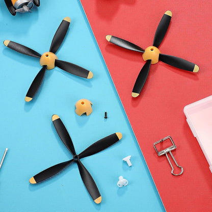 3 Sets Spare RC Plane Propellers Compatible with Mustang 400mm Yellow Nose