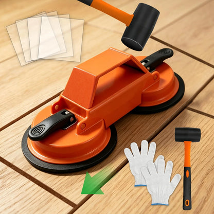 KUNVAST Floor Gap Fixer Tool to Fix a Floor, Vinyl Dual Suction, Orange