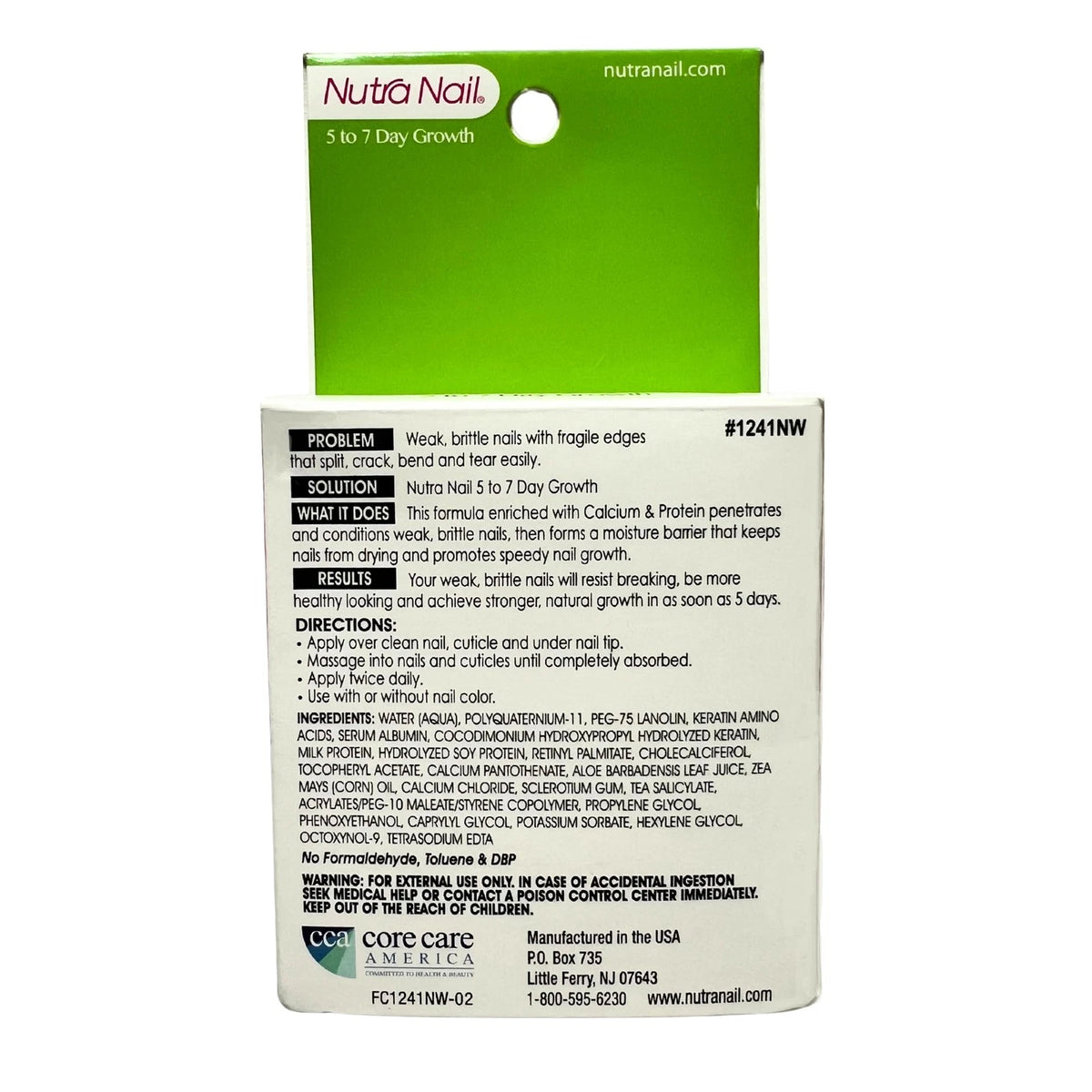 Nutra Nail 5 to 7 Day Growth Treatment - Fast 0.47 Fl Oz (Pack of 1), WHITE