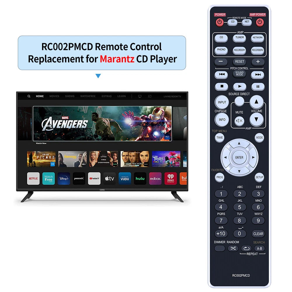 RC002PMCD Replacement Remote Control For Marantz CD Player CD5005 PM5005