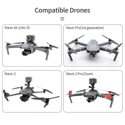 Hanatora Drone Night Flight Lights for DJI Air 3S 3 2S,Mavic Black