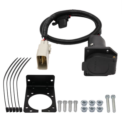 7 Way Trailer Hitch Tow Wiring Harness Mount Kit For Tesla Model Y 2020-2022