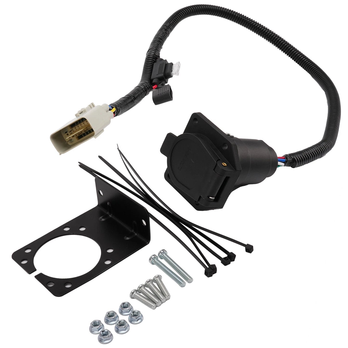 7 Way Trailer Hitch Tow Wiring Harness Mount Kit For Tesla Model Y 2020-2022