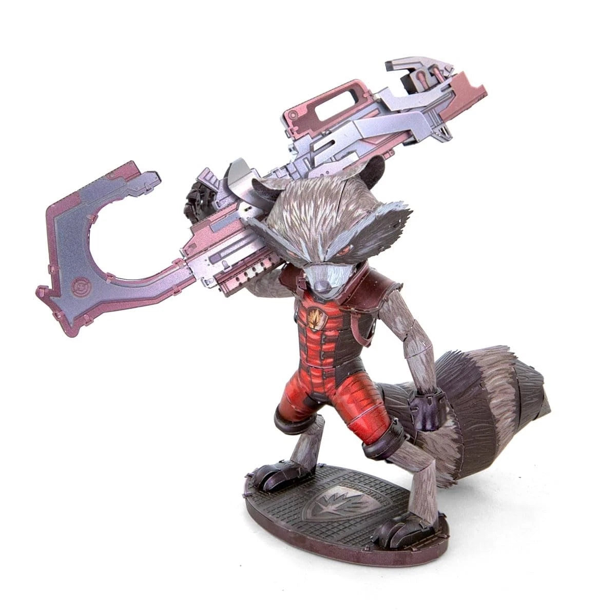 Metal Earth Guardians of The Galaxy Rocket 3.8 x 3.1 x inches, Multi