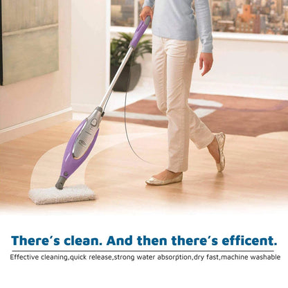 Flammi Steam Pocket Mop Replacement Pads for 12.6 x 7 inches, 4 Pack White
