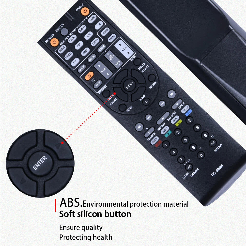 RC-896M Replacement Remote Control For Onkyo AV Receiver TX-SR444 TXSR444