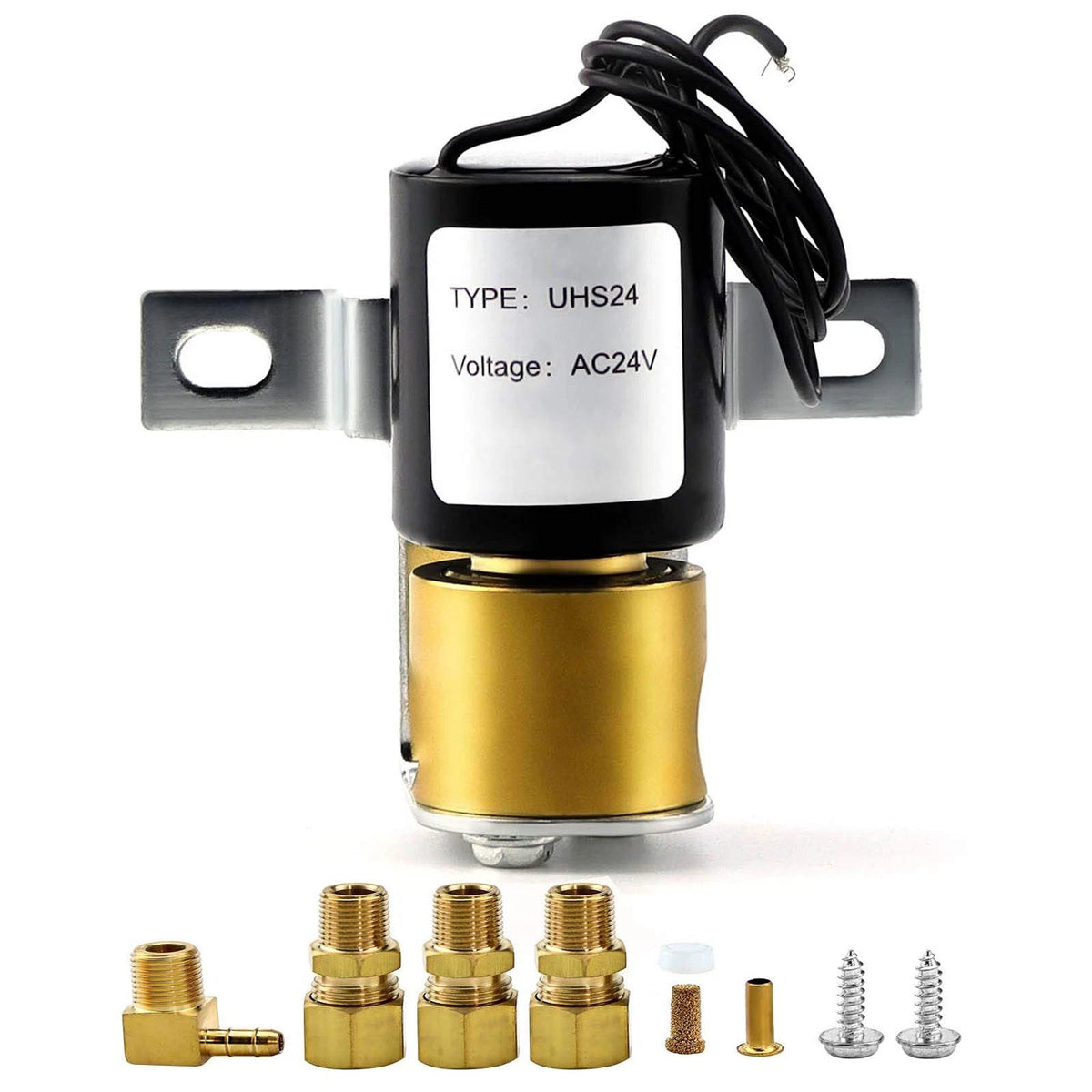 Universal Humidifier Solenoid Valve Replacement Kit UHS24 24V by AMI Yellow