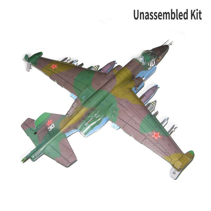 1:33 Sukhoi Su-25 Attack Aircraft Frogfoot Fighter Paper Unassemble Gifts