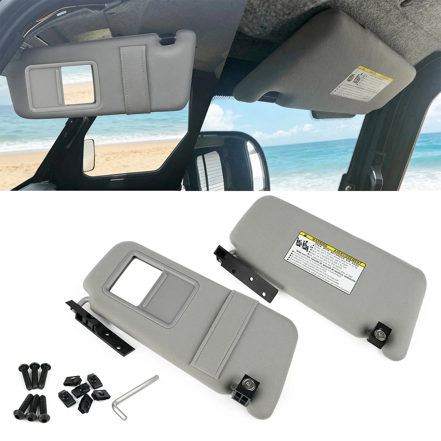 Pair Sun Visors For Polaris Ranger XP 1000 NorthStar 2019-2025