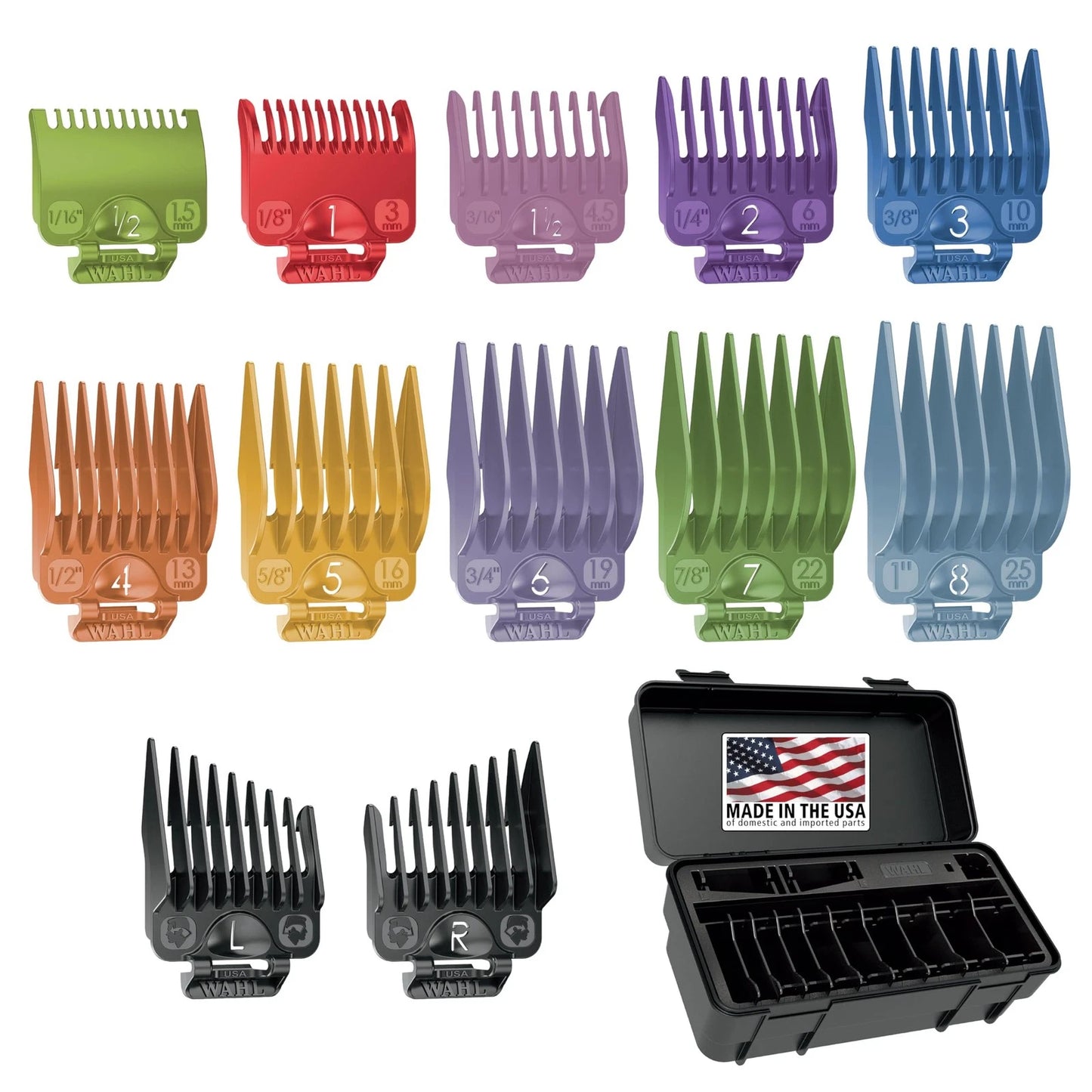 Wahl Clipper  Secure-Fit™ Attachment Guard 14 Piece, Color