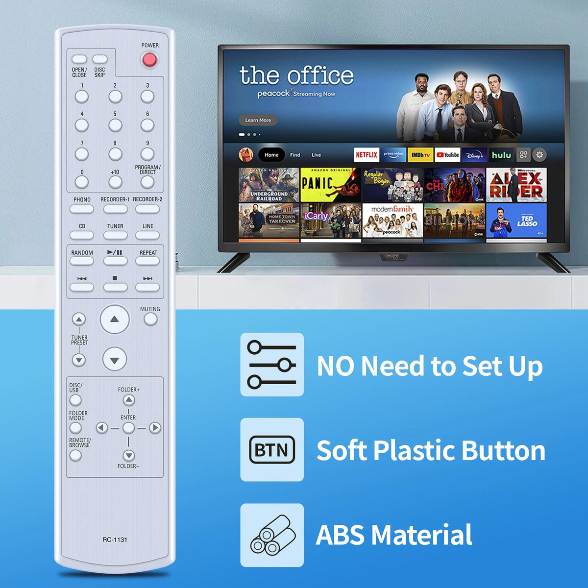 RC-1131 Remote Control For Denon AV Receiver PMA-510AE PMA-710AE PMA510AE