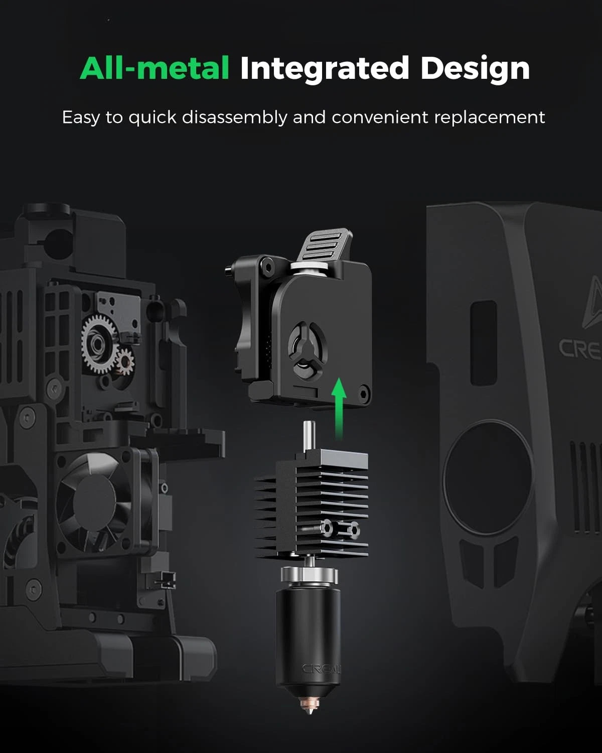 Creality Official K2 Ceramic Heating Block Hotend Kit, with Quick-swap...