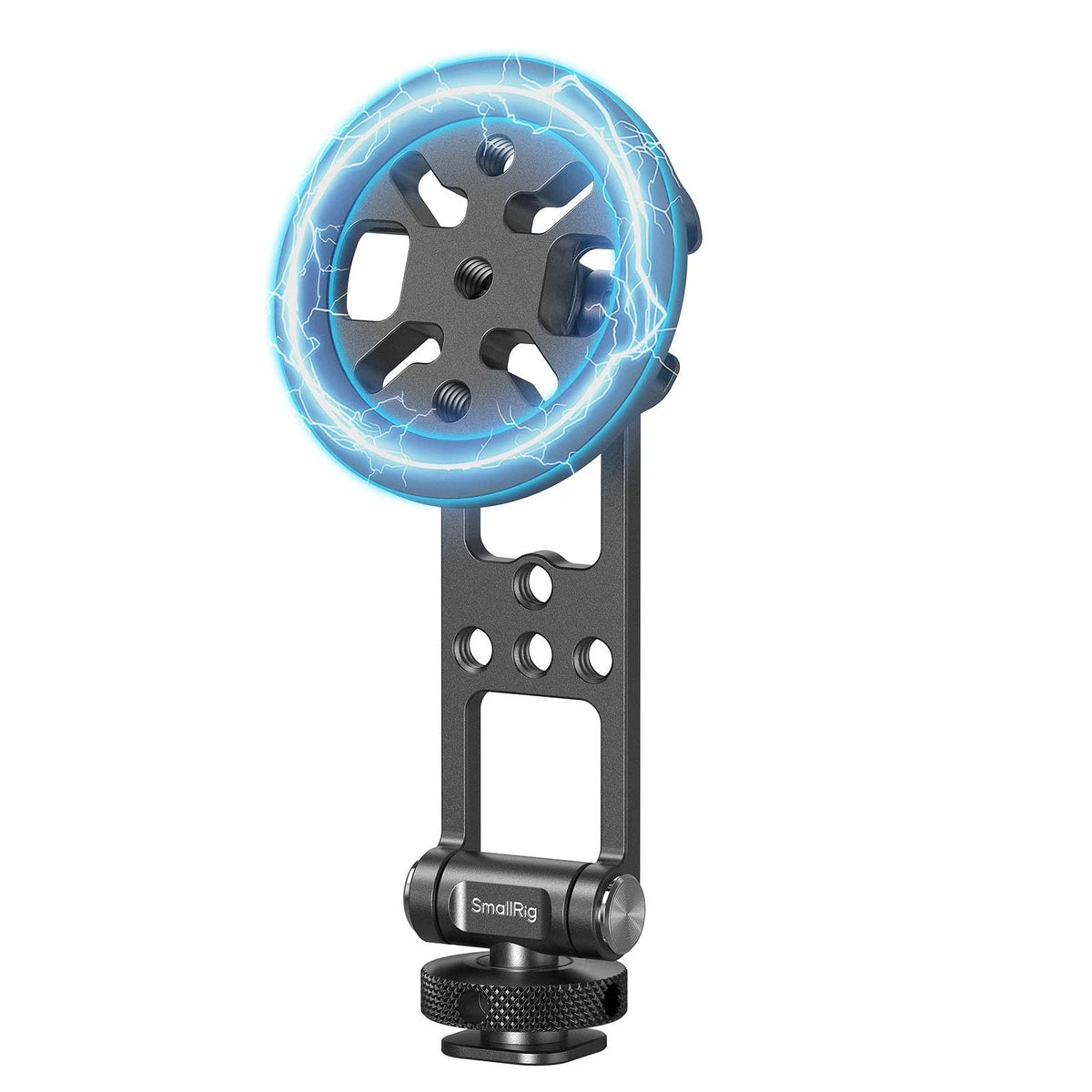 SMALLRIG Magnetic Metal Phone Mount with Cold Shoe Tripod Holder, black