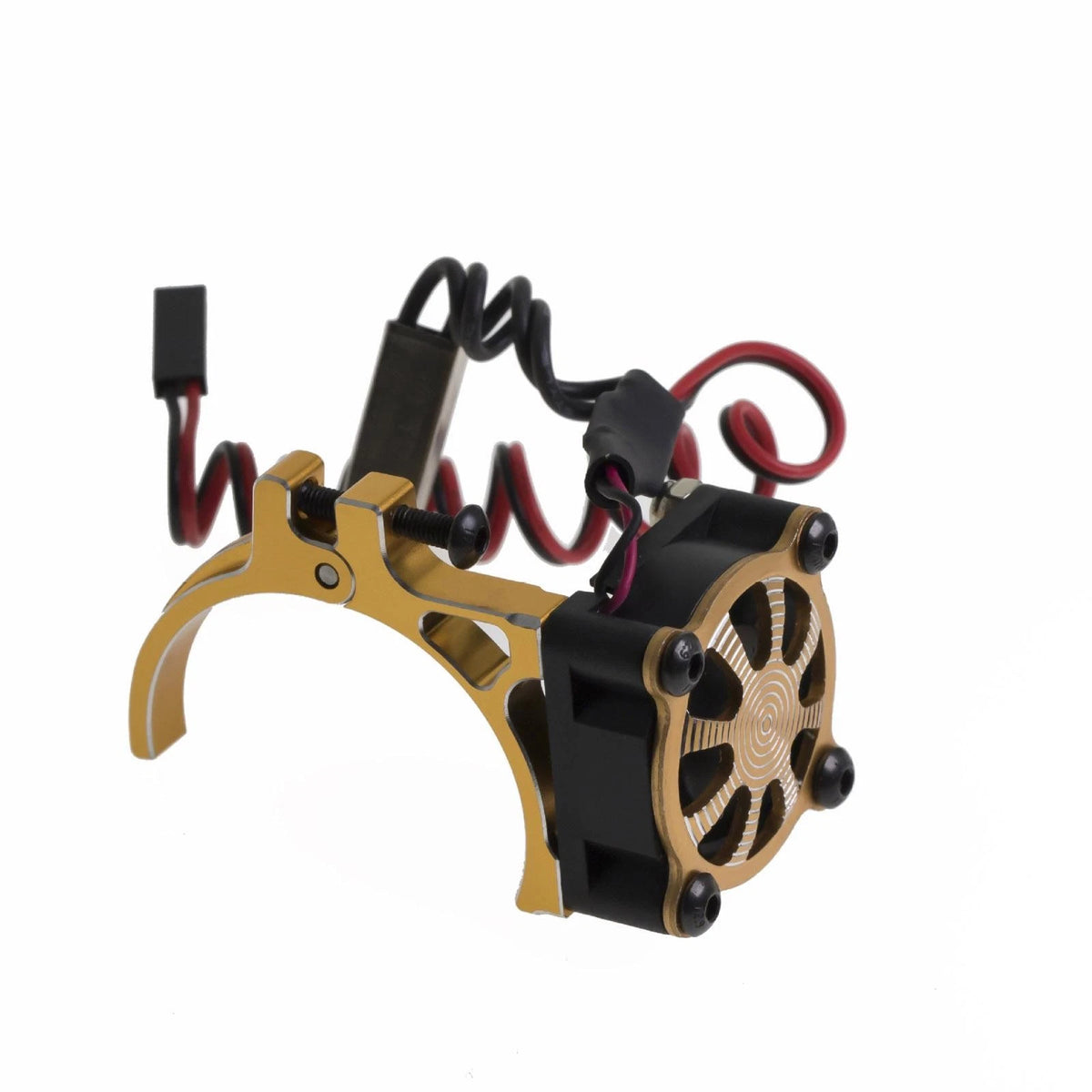 Gold Motor Cooling Fan Adjustable Radiators Part For TRX4 SCX10 RC Car E