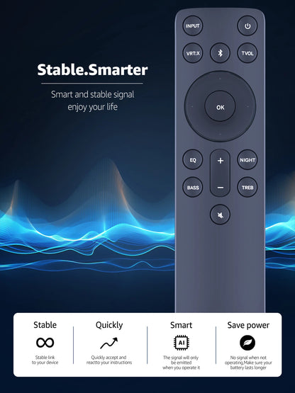 Remote Control For Vizio Sound Bar V21d-J8 V20-J8 V20x-J8 SB3620n-H6 M21d-H8