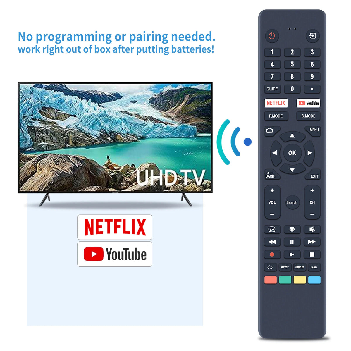 Remote Control For VEON Smart 4K UHD LED HDTV Android TV Without voice