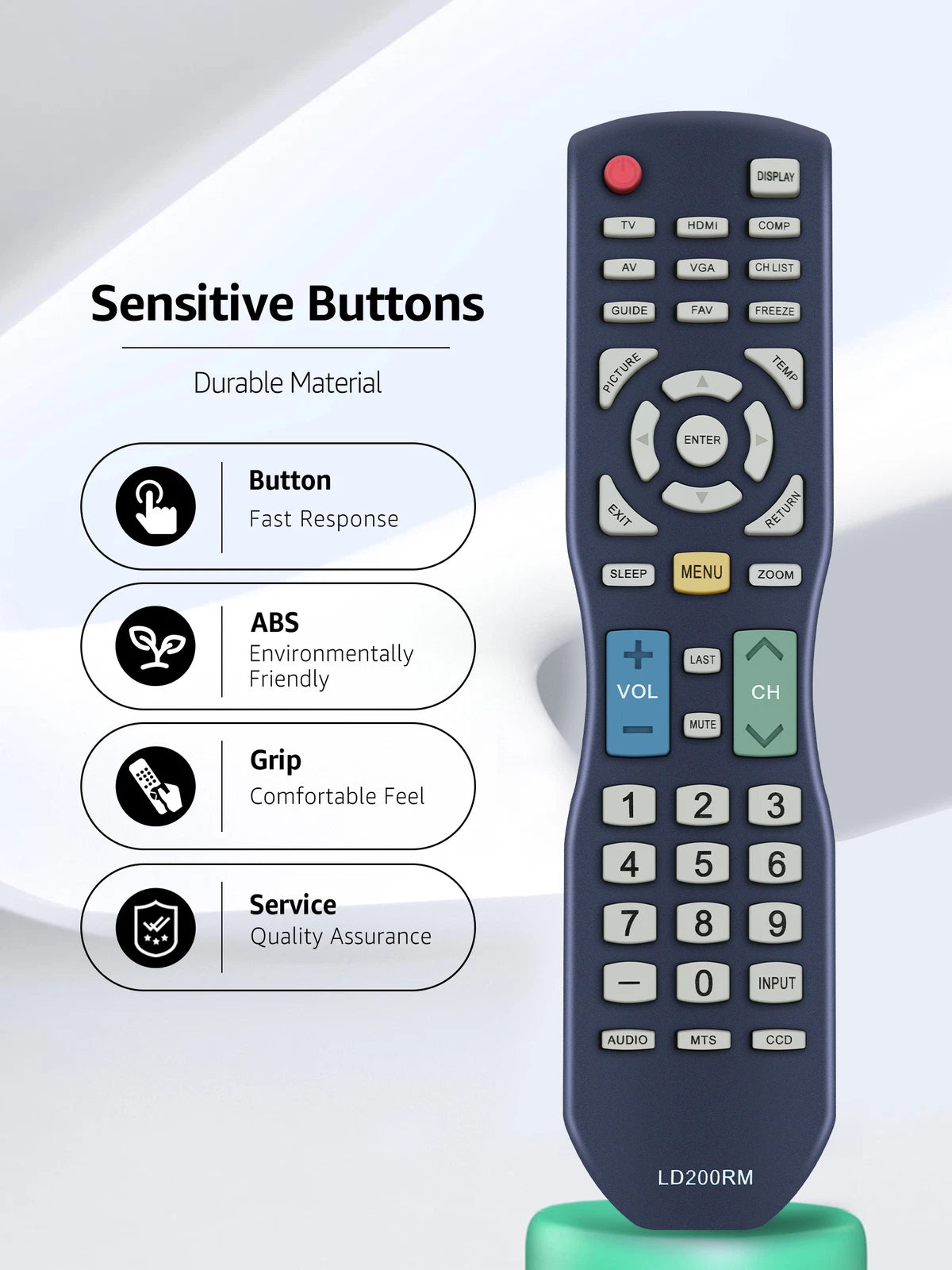 LD200RM Remote Control For APEX Digital TV JE3708 LD3249 LD3288 LD3288M LD3288T