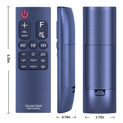 AKB75595401 Remote Control For LG Soundbar SKM5Y SPK5B-W SK5R SK5Y