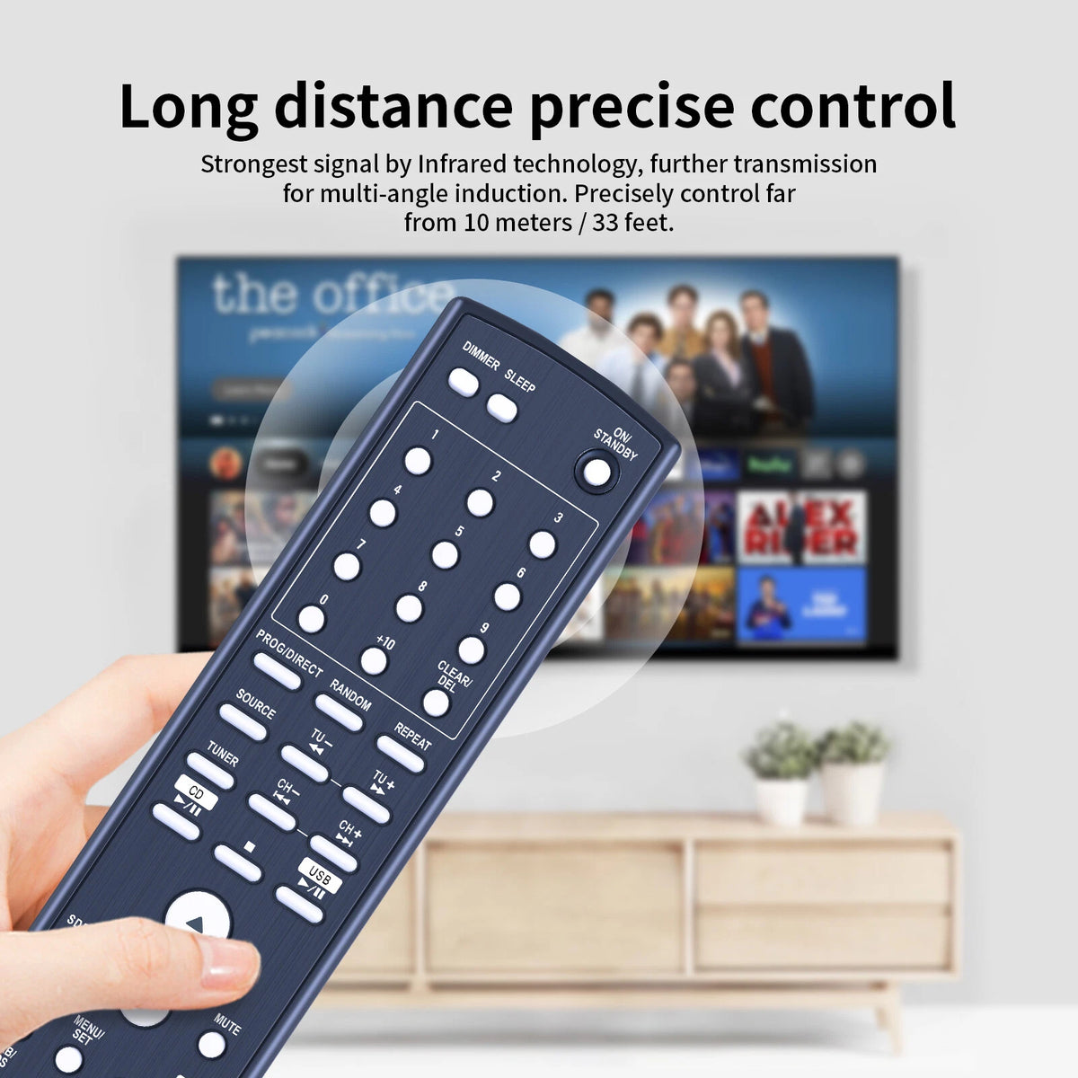 RC-1097 Remote Control For Denon Micro System D-M37.DM37.RCD-M37.