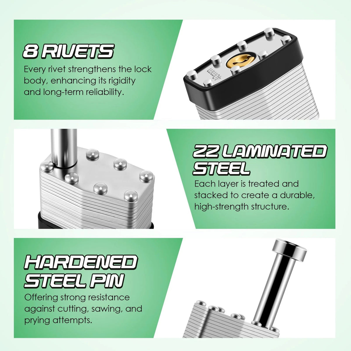 Feekoon Gate Operator Security Pin Lock, Compatible with Mighty Mule Silver
