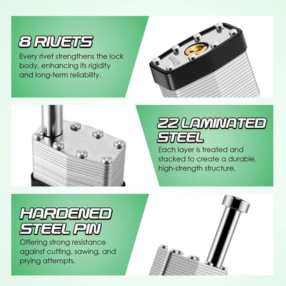 Feekoon Gate Operator Security Pin Lock, Compatible with Mighty Mule Silver