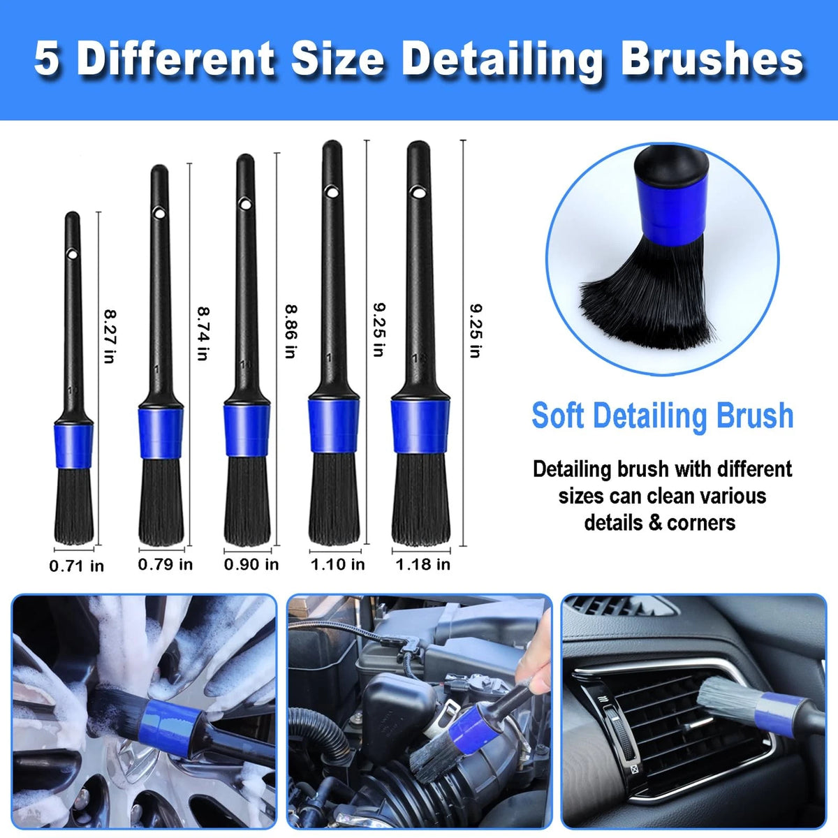 17pcs Car Detailing Kit Interior Cleaner, Cleaning with...
