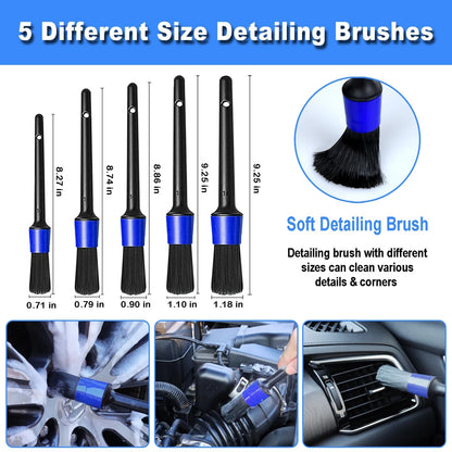 17pcs Car Detailing Kit Interior Cleaner, Cleaning with...