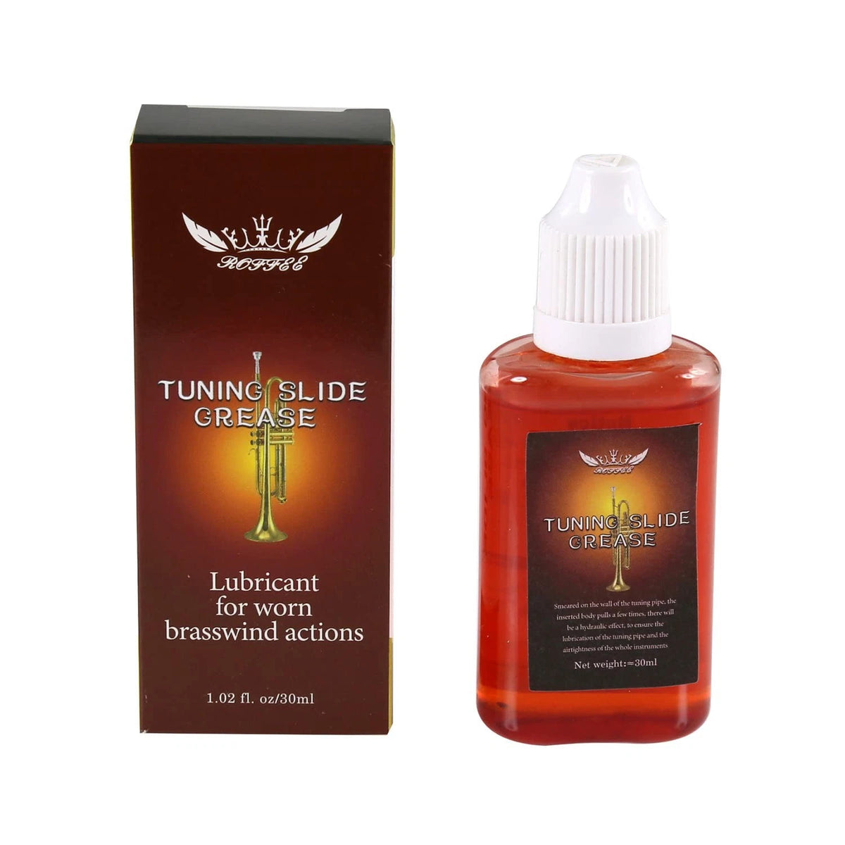 Synthetic Valve Oil,Tuning Slide Grease for Trumpet,Trombone,French 2 in 1