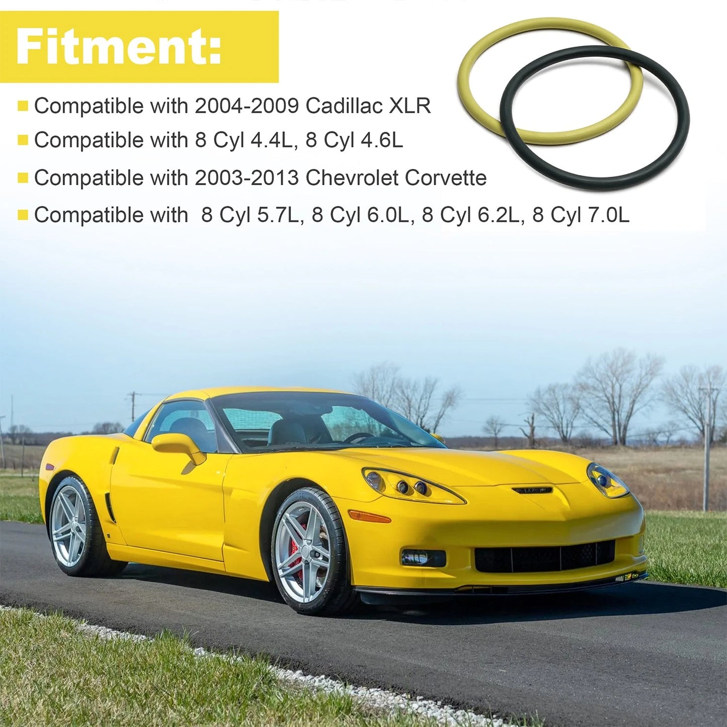 Fuel Tank Filler Vent Pipe Seal Kit 10376929 for 2004-2009 Cadillac XLR