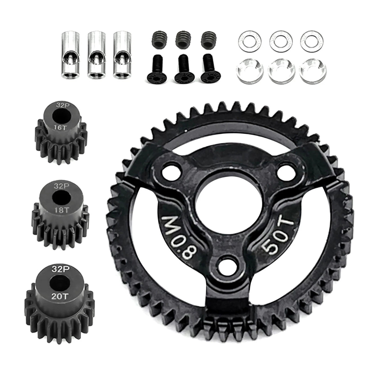 0.8M 32P Spur Gear 50T 16T 18T 20T For Traxxas Slash 2WD VXL XL-5 Bandit