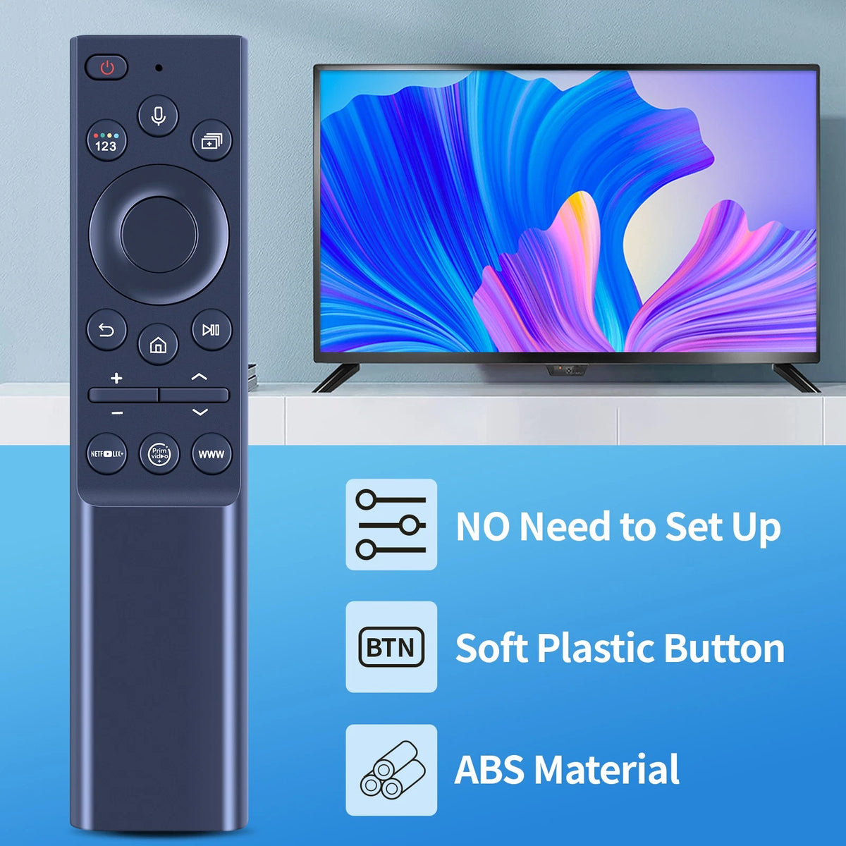 BN59-01350C IR Replace Remote Control For Samsung TV UN43AU8000FXZA No Voice