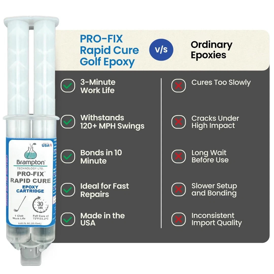 Brampton PRO-FIX Rapid Cure Golf Epoxy - Single 0.85 Ounce,