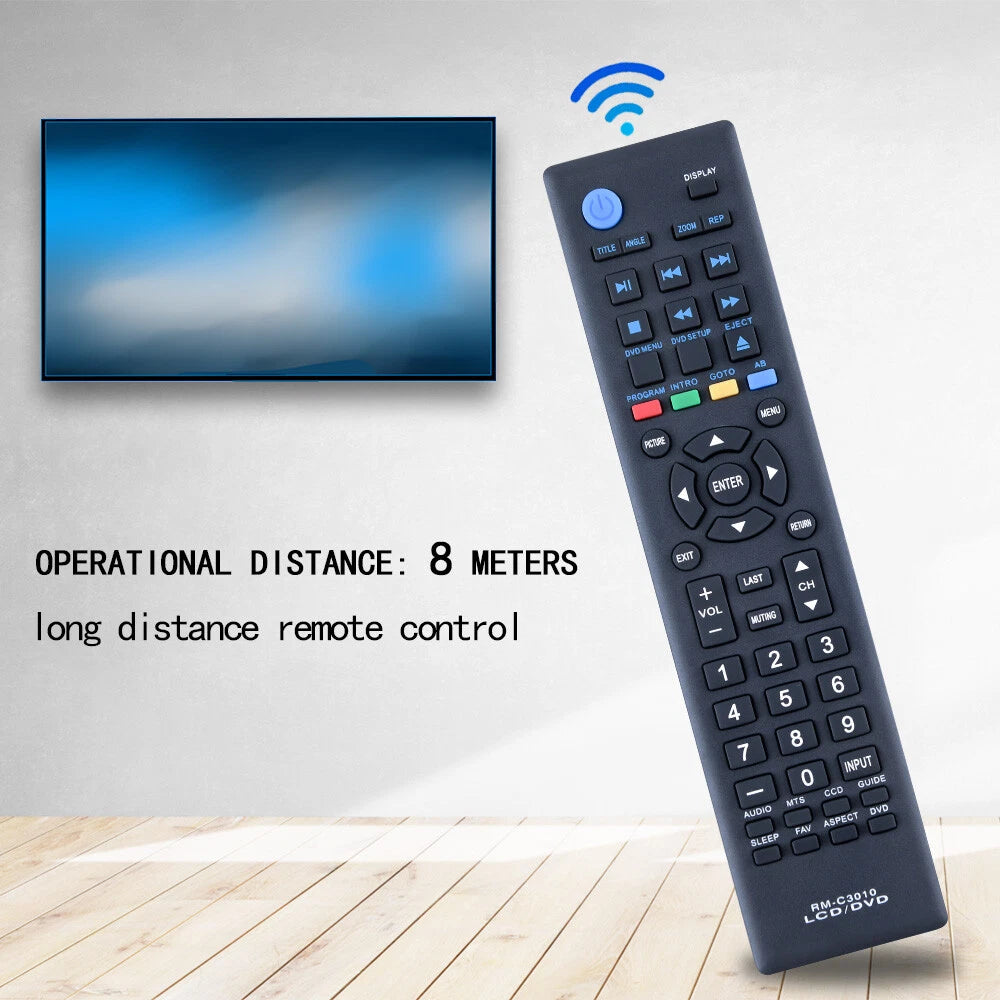 RM-C3010 Remote Control For JVC LED DVD TV LT-32DE74  LT32DE74 RM-C3010