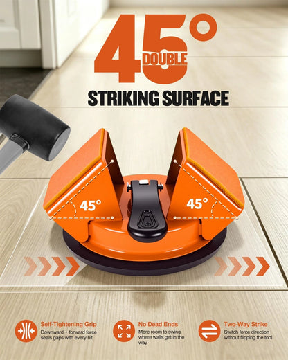 Atangee Floor Gap Fixer Tool for Laminate 5.1 x 5.3 x 4.3 inches, Orange