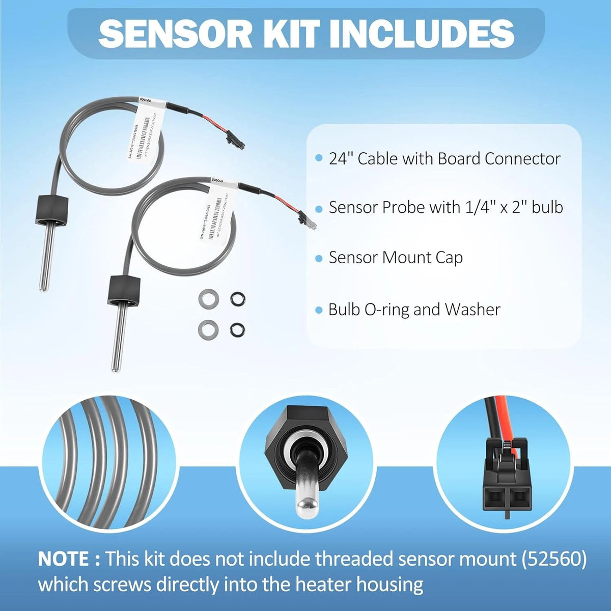 M7 Sensor Kit Temp/High Limit Replacement for Balboa 32016 30344 30042 30382...