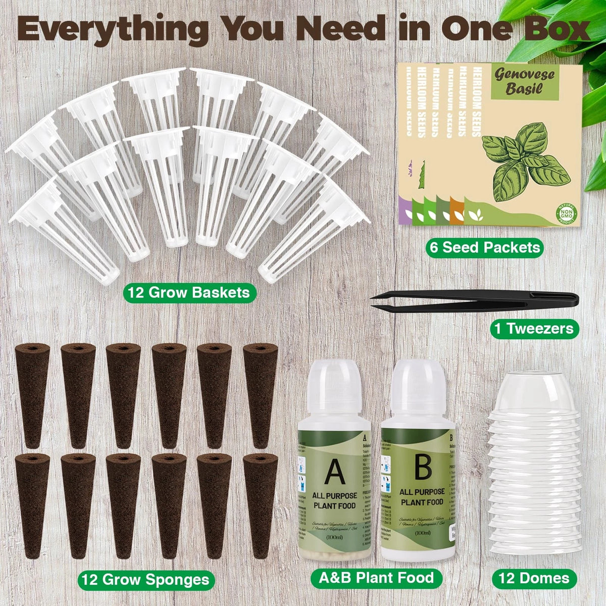Herb Seed Pods Kit Hydroponic -12 Refill Grow with Classic Herbs