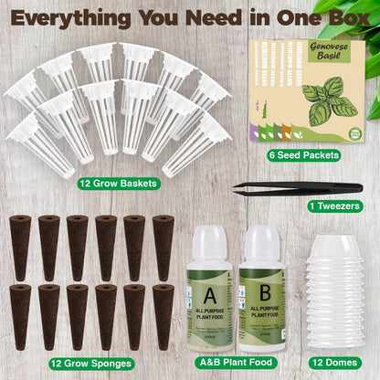 Herb Seed Pods Kit Hydroponic -12 Refill Grow with Classic Herbs