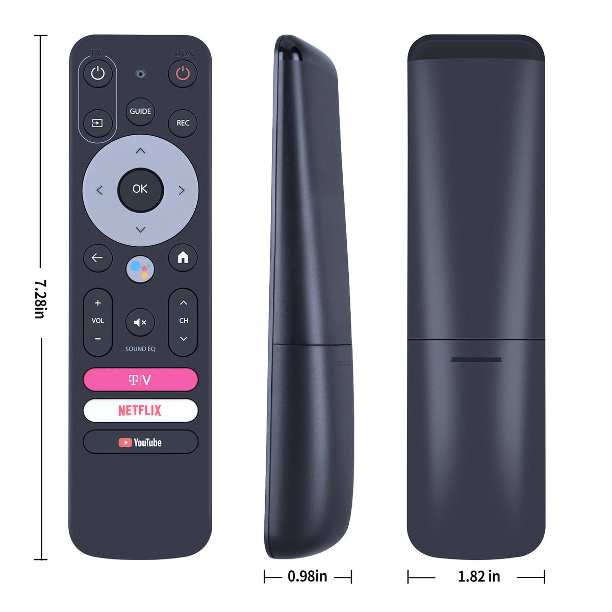 TVision Remote For TVision HUB Google TV Replacement Remote Control