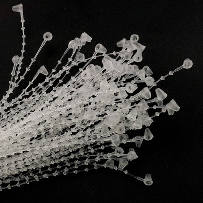 Tegg Snap Lock Pin 1000PCS 5Inch Clear Plastic Adjustable 5 inches,