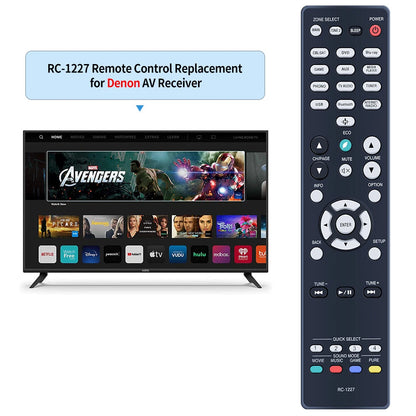 RC-1227 Remote Control For Denon AV Receiver AVR-X1400H AVR-X1600H AVR-S730H